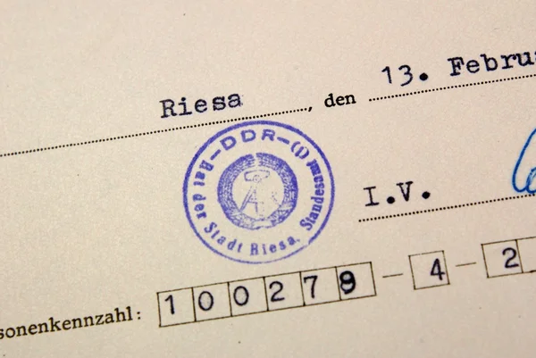 Certificado de nacimiento — Foto de Stock
