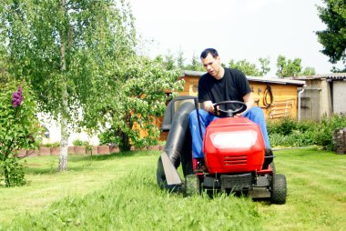 Lawn tractor clipart