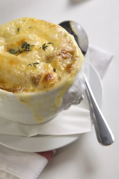 stock image Brown onion soup