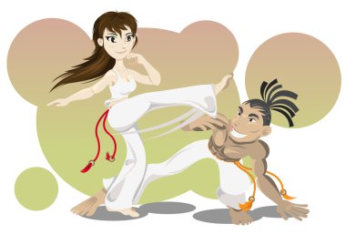 Brazillian Martial Art Capoeira clipart