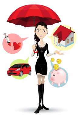 Confident Customer Service Representative Explaining Insurance Procedure clipart