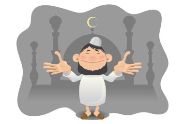 Moslem Islam Eid Mubarak Celebration Day clipart