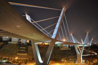Bridge at night clipart