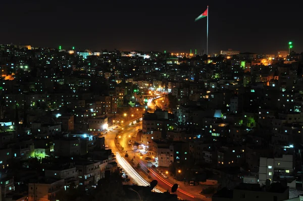Amman w nocy — Zdjęcie stockowe
