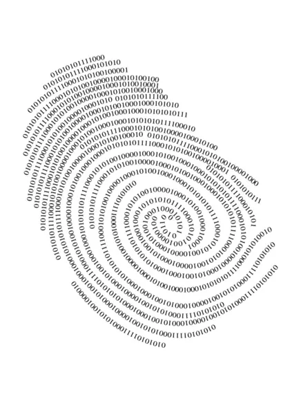 Binary fingerprint — Stock Vector