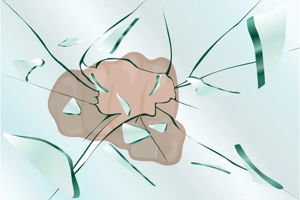 yumruk cam çökertildi