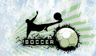 Grunge Soccer background clipart