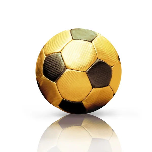 Pallone da calcio isolato sullo sfondo bianco — Foto Stock