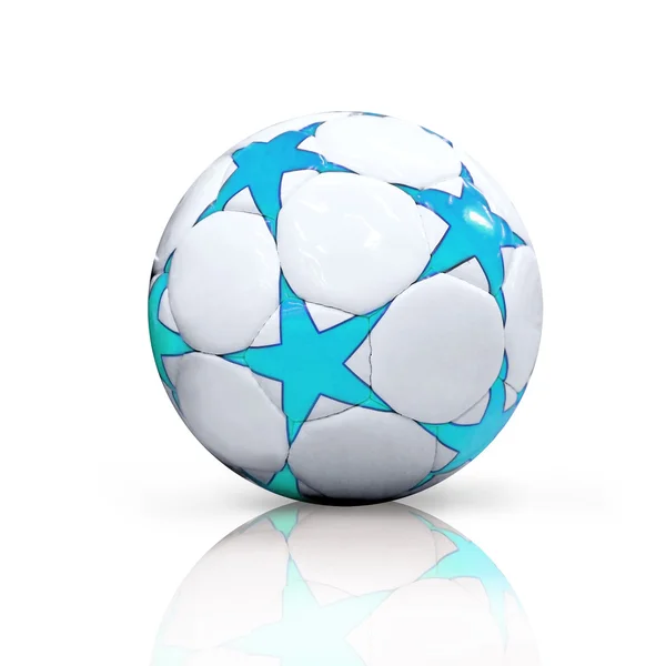 Fotbalový míč izolovaných na bílém pozadí — Stock fotografie