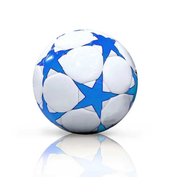 Beyaz arka plan üzerinde izole futbol topu — Stok fotoğraf