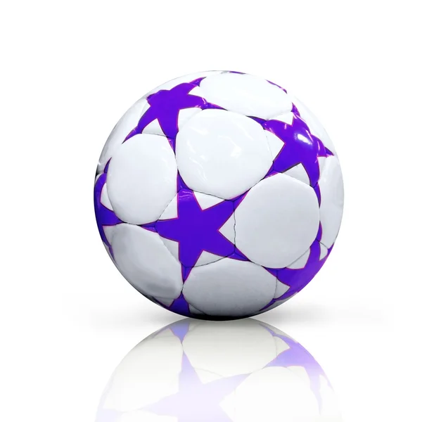 Fotbalový míč izolovaných na bílém pozadí — Stock fotografie