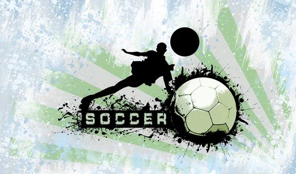 Grunge Soccer background — Stock Photo, Image