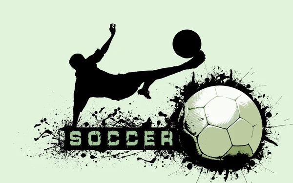 Гранж футбольный мяч фон — стоковое фото