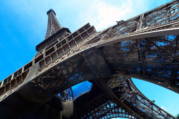 The Eiffel tower is one of the most recognizable landmarks in the world.