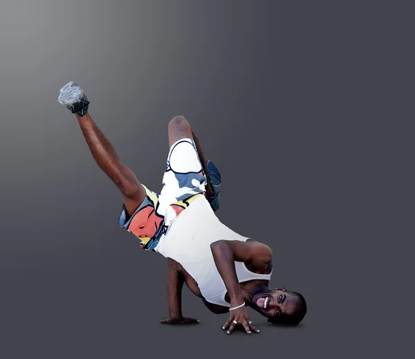 Νεαρός άνδρας χορευτής σε νέα στάση τη διαμονή — Φωτογραφία Αρχείου