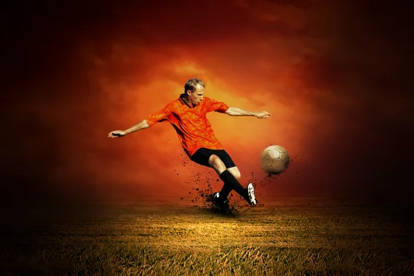 Jugador de fútbol al aire libre —  Fotos de Stock