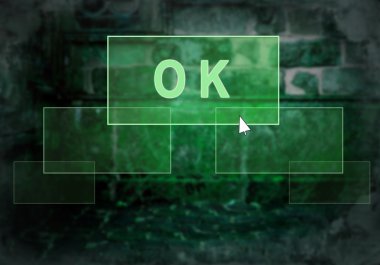 grunge duvar ışık düğmesini metin