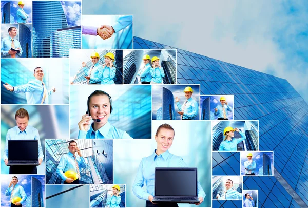 Business collage of many business images — Stock Photo, Image
