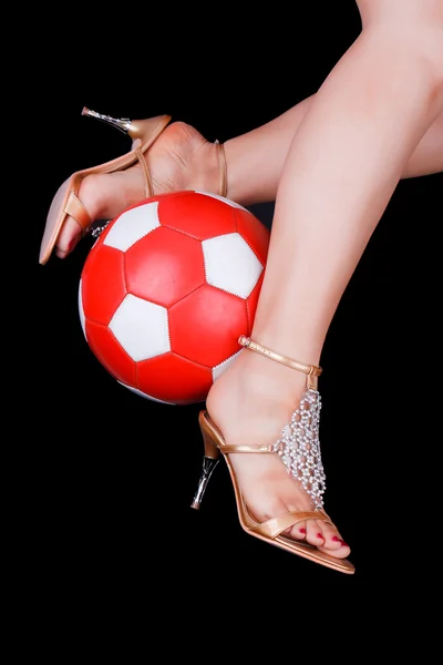 Mulheres futebol — Fotografia de Stock