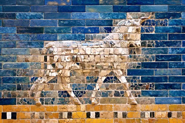 Ornament of the Babylon walls Stock Photo