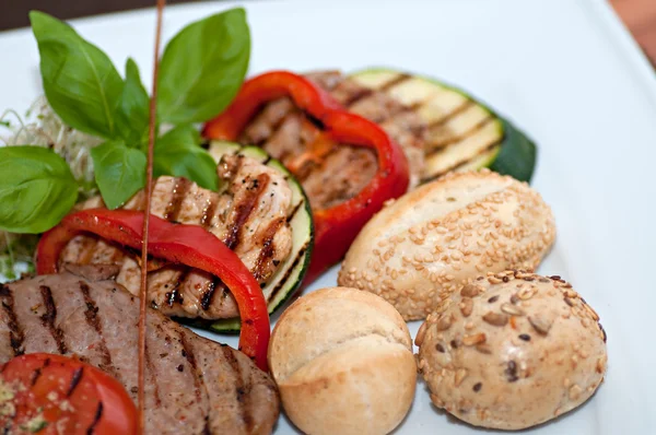 stock image Grilled lunch