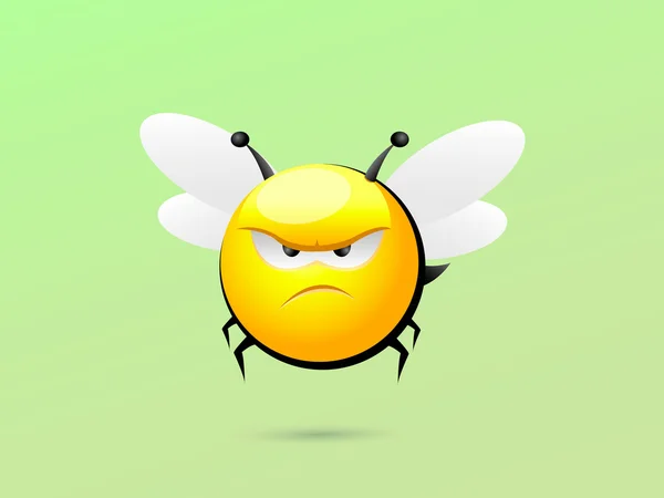 Nevrlý včela — Stockový vektor
