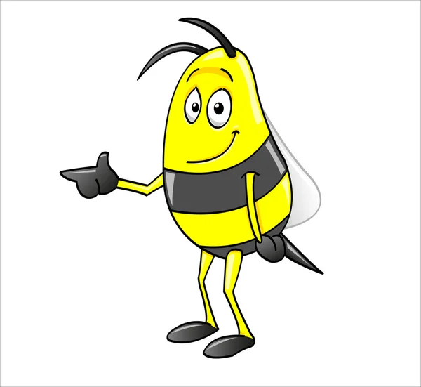 蜜蜂指向 — 图库矢量图片