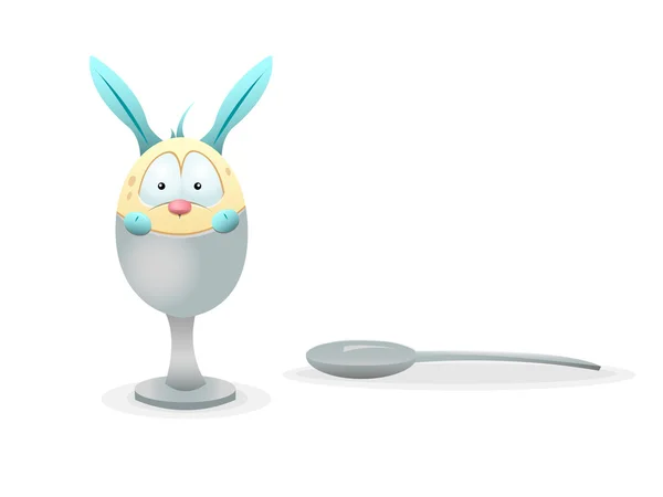 Egged tvarované králík — Stockový vektor