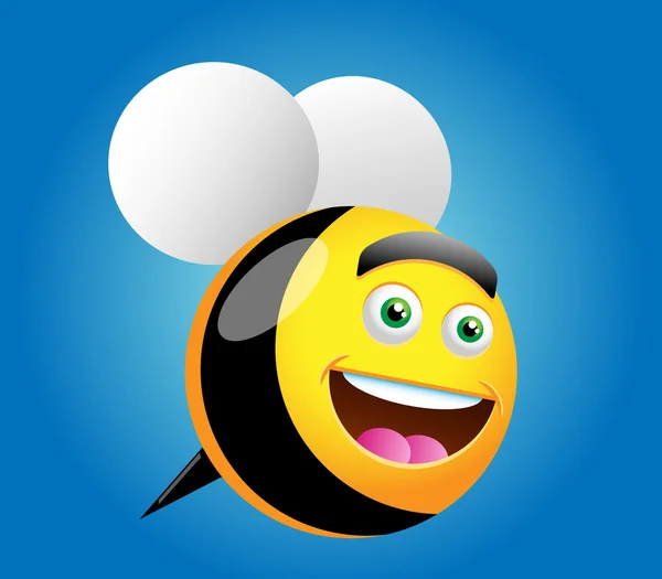 Happy bee — Stockový vektor