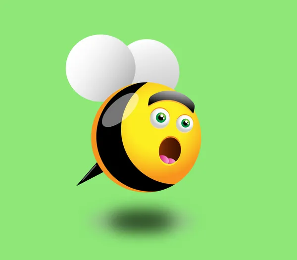 Biene überrascht — Stockvektor