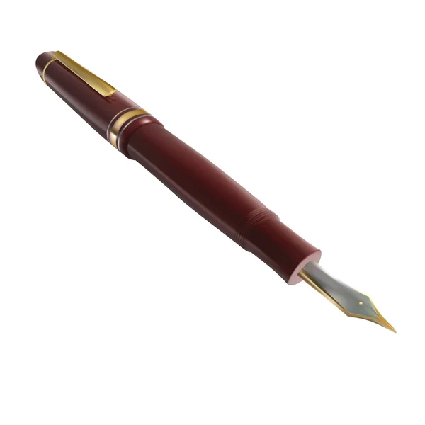 Roter Stift — Stockvektor