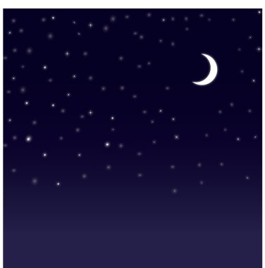 Stars and moon clipart