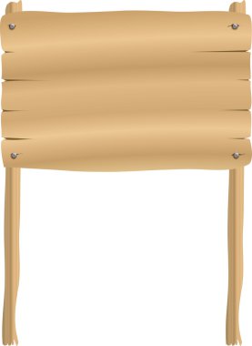 Wooden board clipart