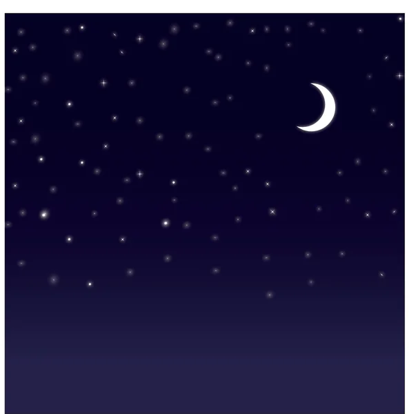 Stars and moon — Stock Vector