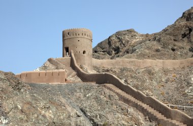 Old fortress in Muscat clipart