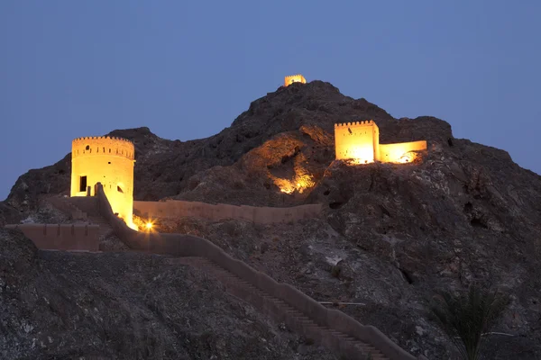 Стара фортеця в Об'єднані Арабські Емірати — стокове фото