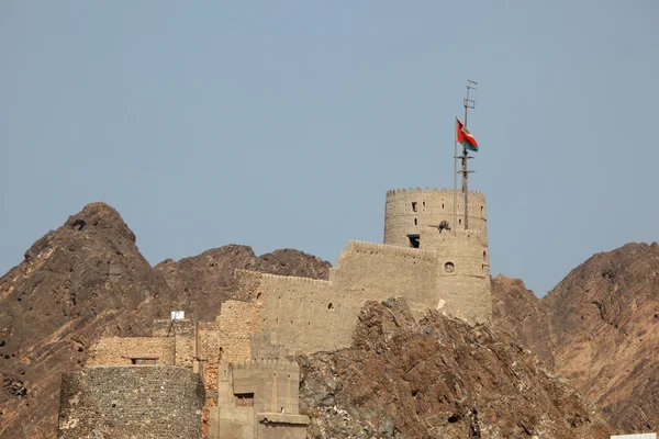 Fortaleza velha em Mascate, Omã — Fotografia de Stock
