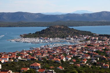 Town Murter in Croatia clipart