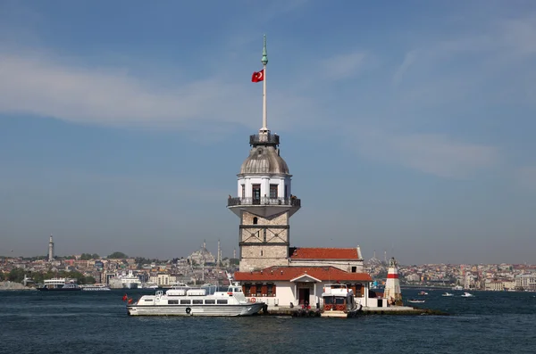 Jungfrutornet (Kiz Kulesi) i Istanbul — Stockfoto