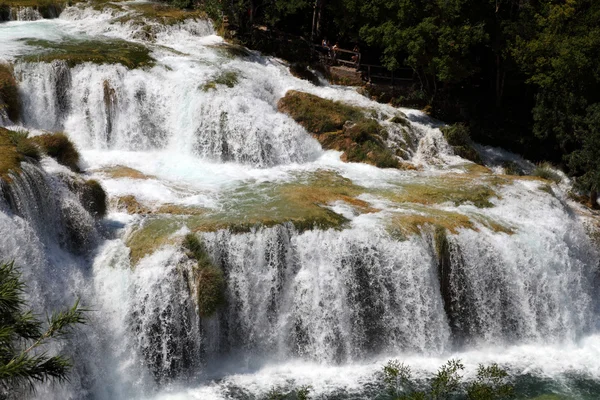 Waterfall in Krka National Park in Croatia — Stock Photo, Image