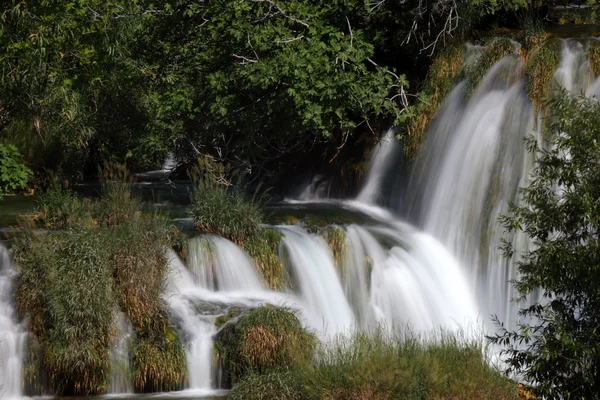 Waterfall in Krka National Park in Croatia — Stock Photo, Image
