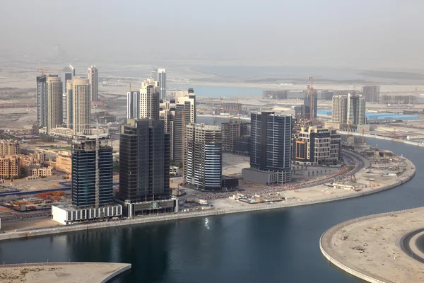Construção na Business Bay em Dubai, Emirados Árabes Unidos — Fotografia de Stock