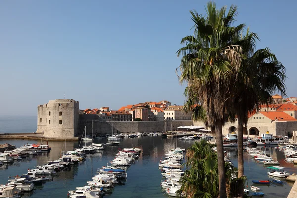 Vista da histórica cidade croata Dubrovnik — Fotografia de Stock