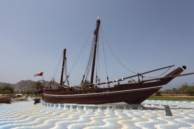 Famous Sohar Boat In Muscat Oman clipart