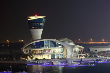 Yas Marina at night, Abu Dhabi clipart