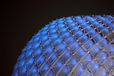 Yas Marina Hotel At Night, Abu Dhabi clipart