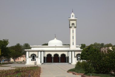 White mosque in Al Ain, Abu Dhabi clipart