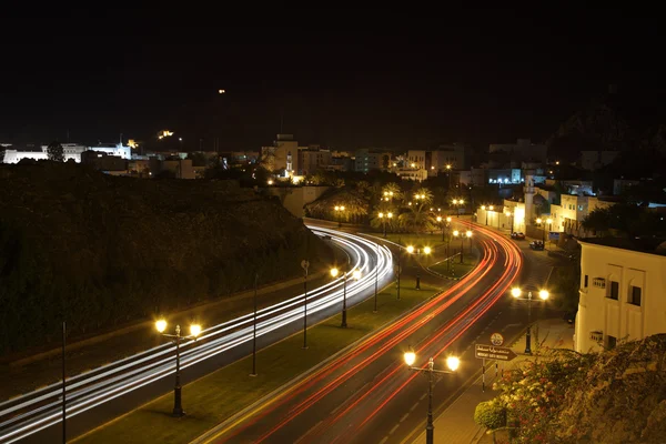 The old town of Muscat at night — Stock Photo, Image