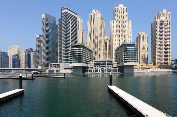 Dubai marina, Emirados Árabes Unidos — Fotografia de Stock