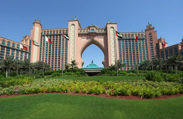 Atlantis, o hotel de palmeiras em Dubai — Fotografia de Stock